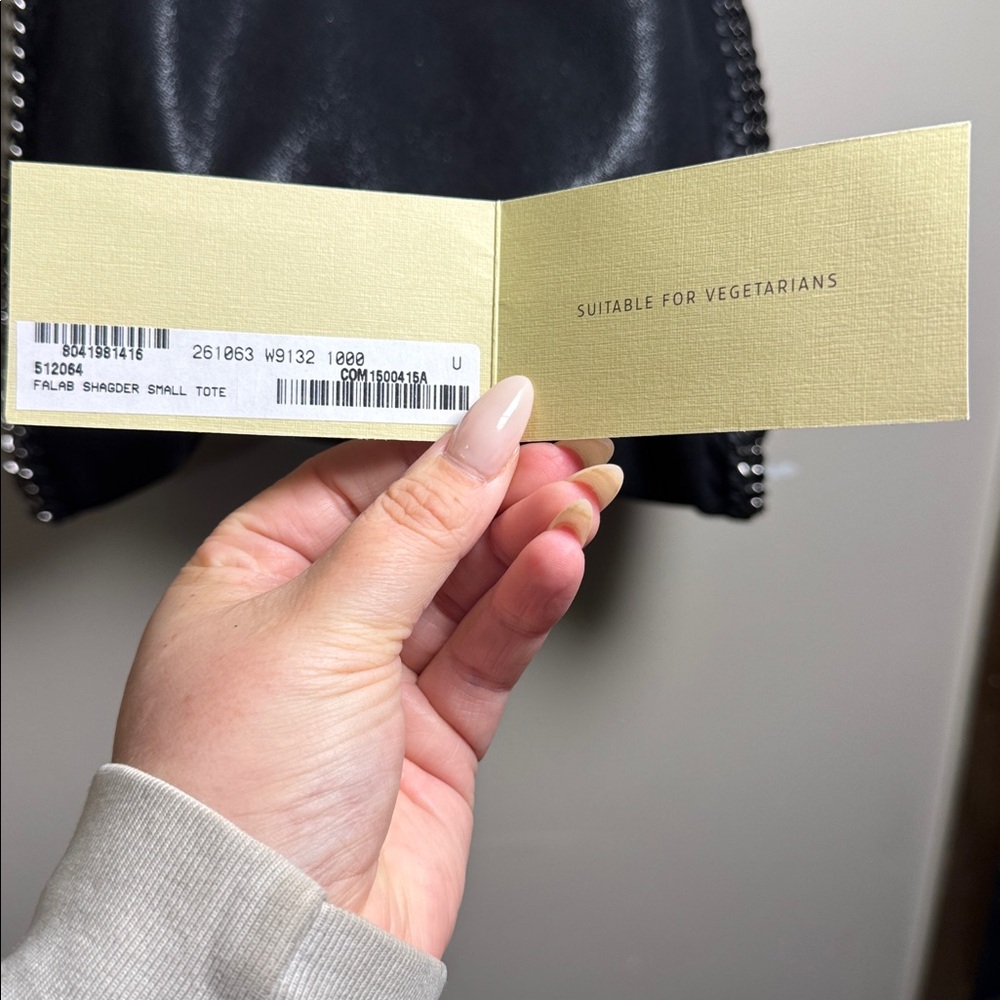 Stella McCartney Falabella Shaggy Dear Small Tote-Black Vegan Leather - Picture 16 of 16